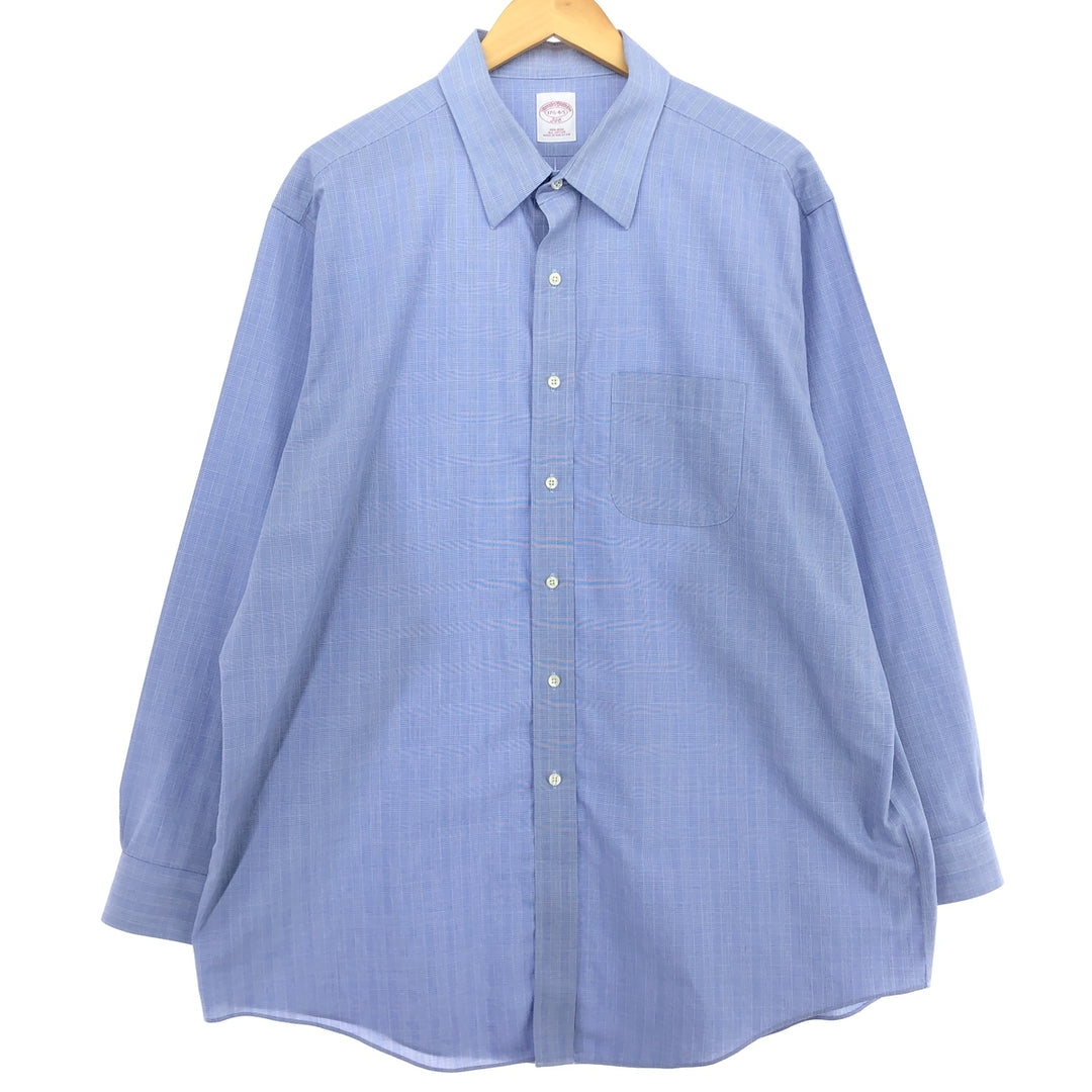 Brooks Brothers 346 Long Sleeve Cotton Check Shirt Men's XL /eaa464467