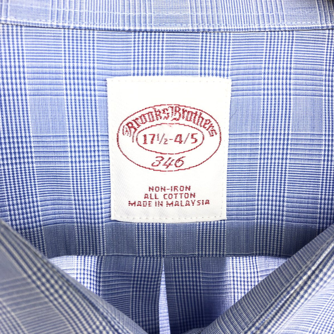 Brooks Brothers 346 Long Sleeve Cotton Check Shirt Men's XL /eaa464467