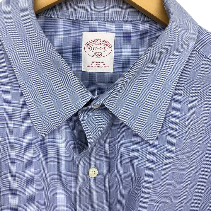 Brooks Brothers 346 Long Sleeve Cotton Check Shirt Men's XL /eaa464467