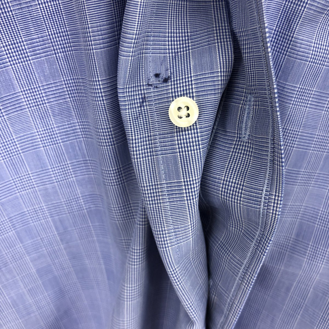 Brooks Brothers 346 Long Sleeve Cotton Check Shirt Men's XL /eaa464467