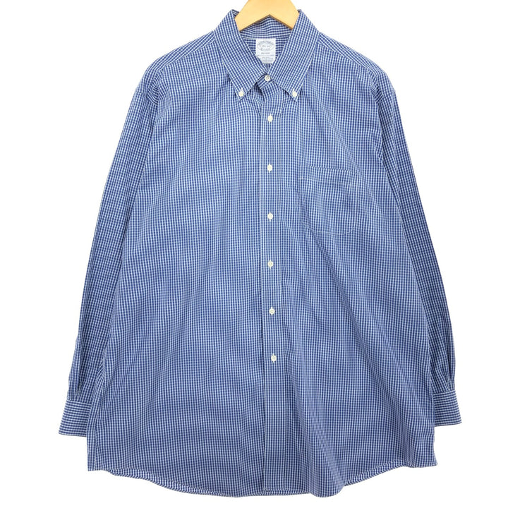Brooks Brothers Est.1818 Long Sleeve Button-Down Check Shirt Men's XL /eaa464469