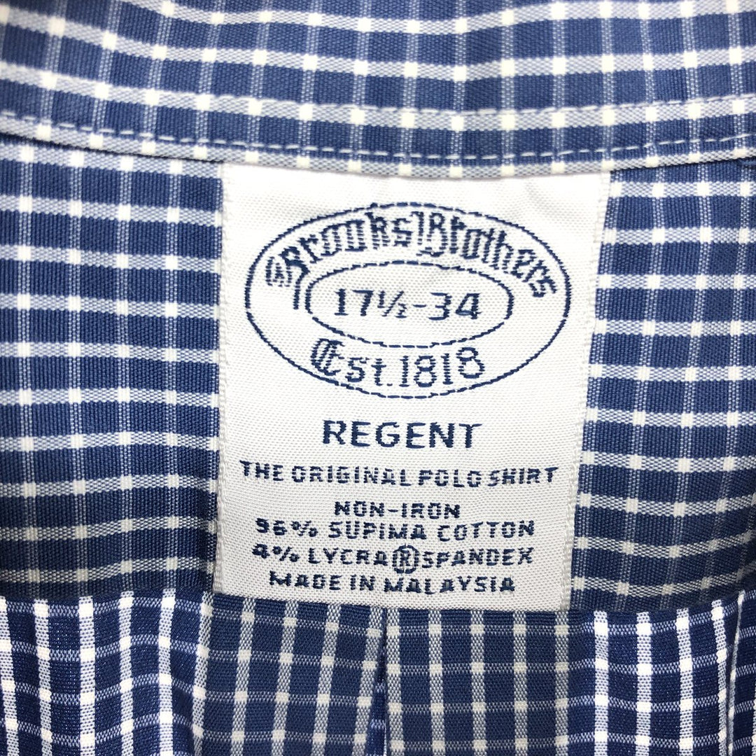 Brooks Brothers Est.1818 Long Sleeve Button-Down Check Shirt Men's XL /eaa464469