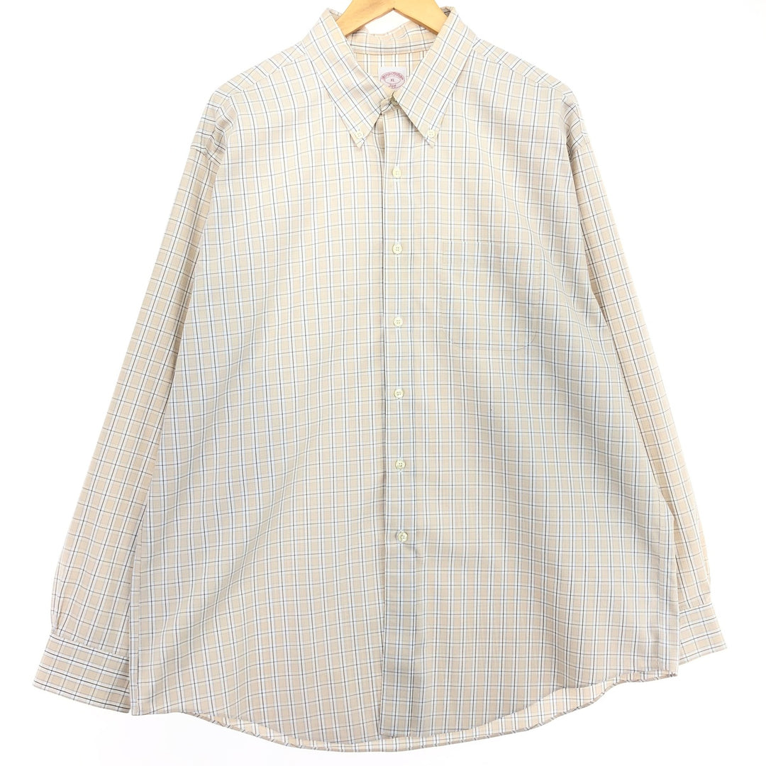 Brooks Brothers 346 Long Sleeve Button-Down Check Shirt Men's XL /eaa464471