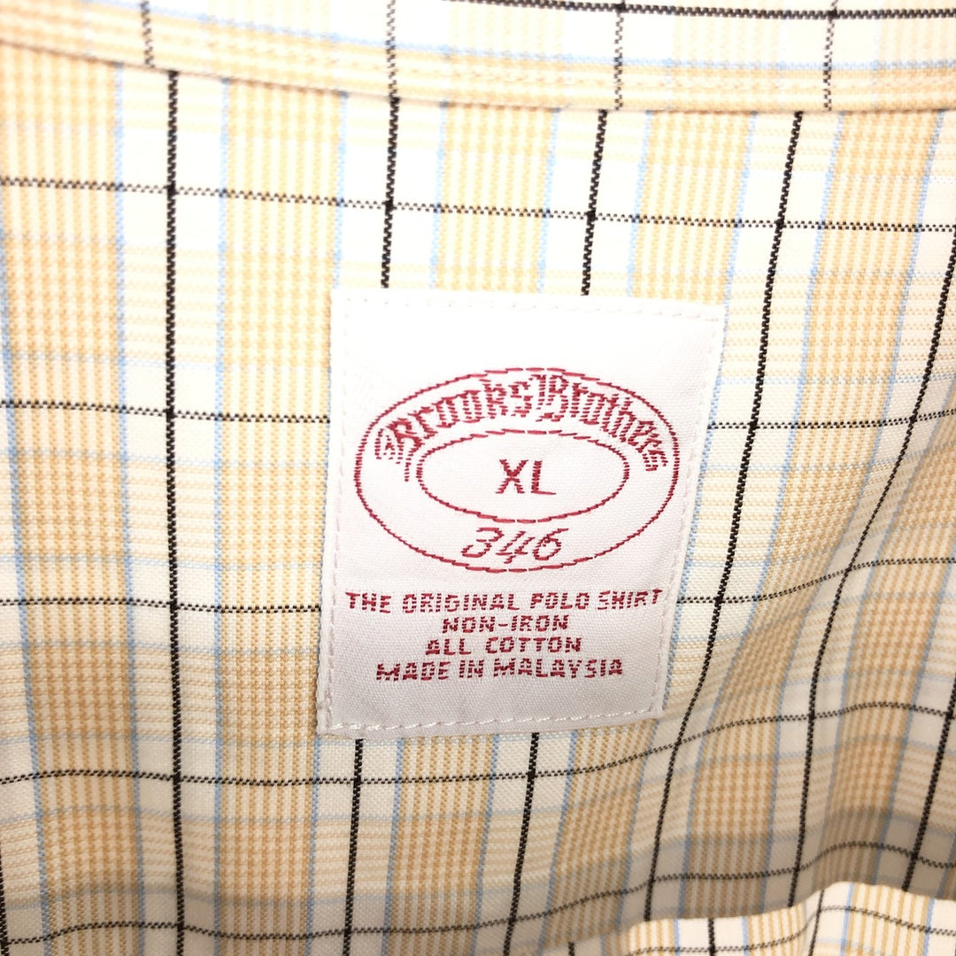 Brooks Brothers 346 Long Sleeve Button-Down Check Shirt Men's XL /eaa464471