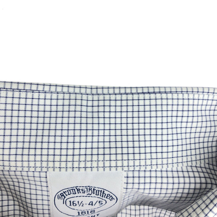 Brooks Brothers 1818 Wide Collar Long Sleeve Cotton Check Shirt Men's L /eaa464472