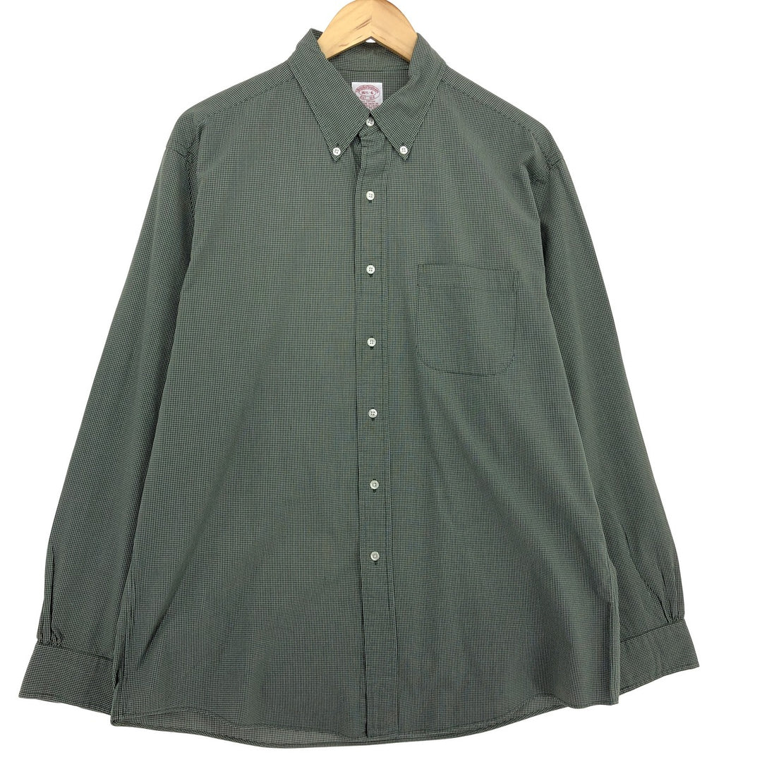 Brooks Brothers Est.1818 Long Sleeve Button-Down Check Shirt Men's L /eaa464473