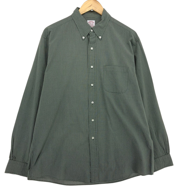 Brooks Brothers Est.1818 Long Sleeve Button-Down Check Shirt Men's L /eaa464473