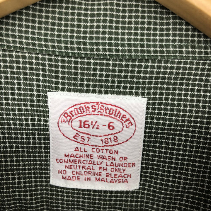 Brooks Brothers Est.1818 Long Sleeve Button-Down Check Shirt Men's L /eaa464473