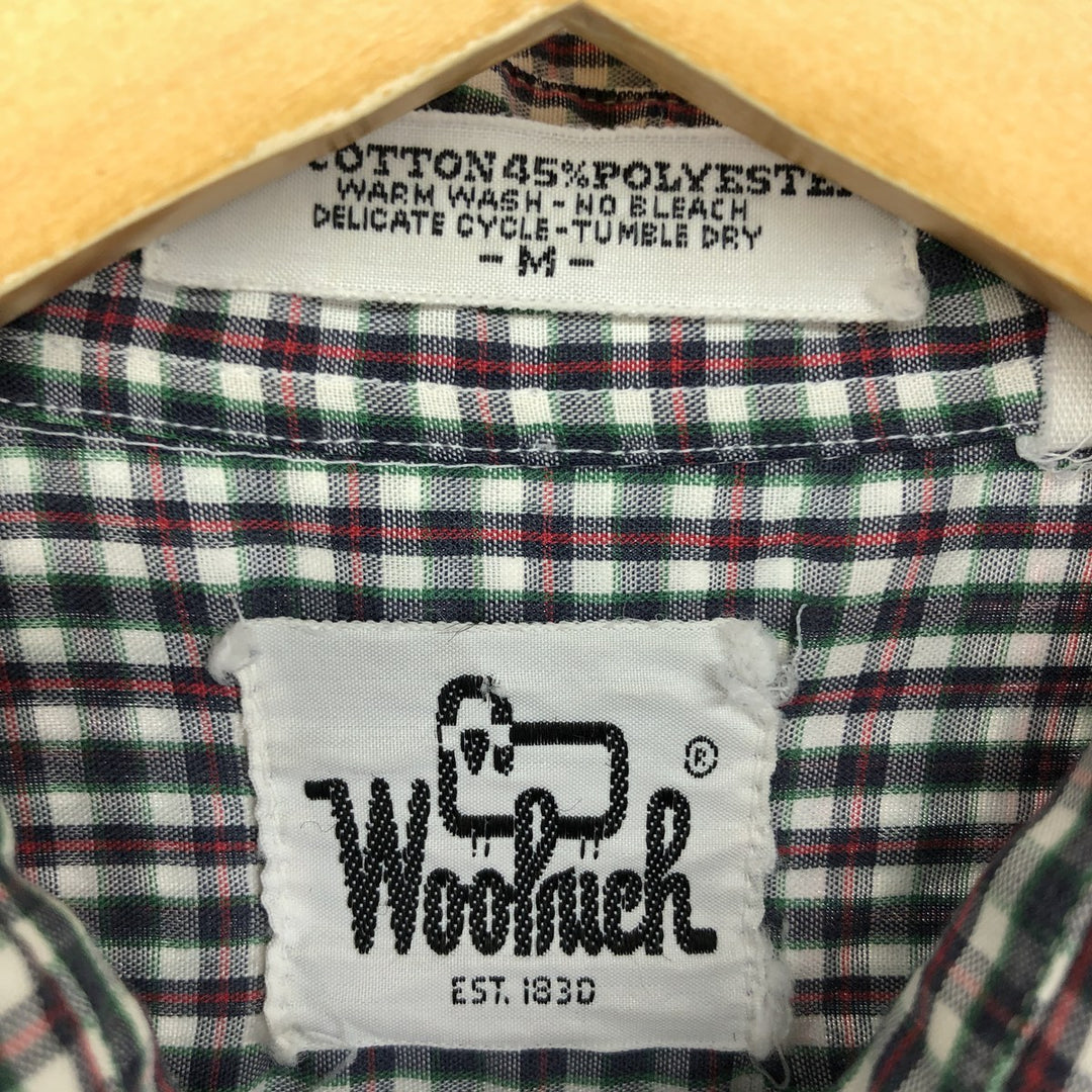 70'S WOOLRICH Long Sleeve Cotton Check Shirt Men's M Size Vintage /eaa464474