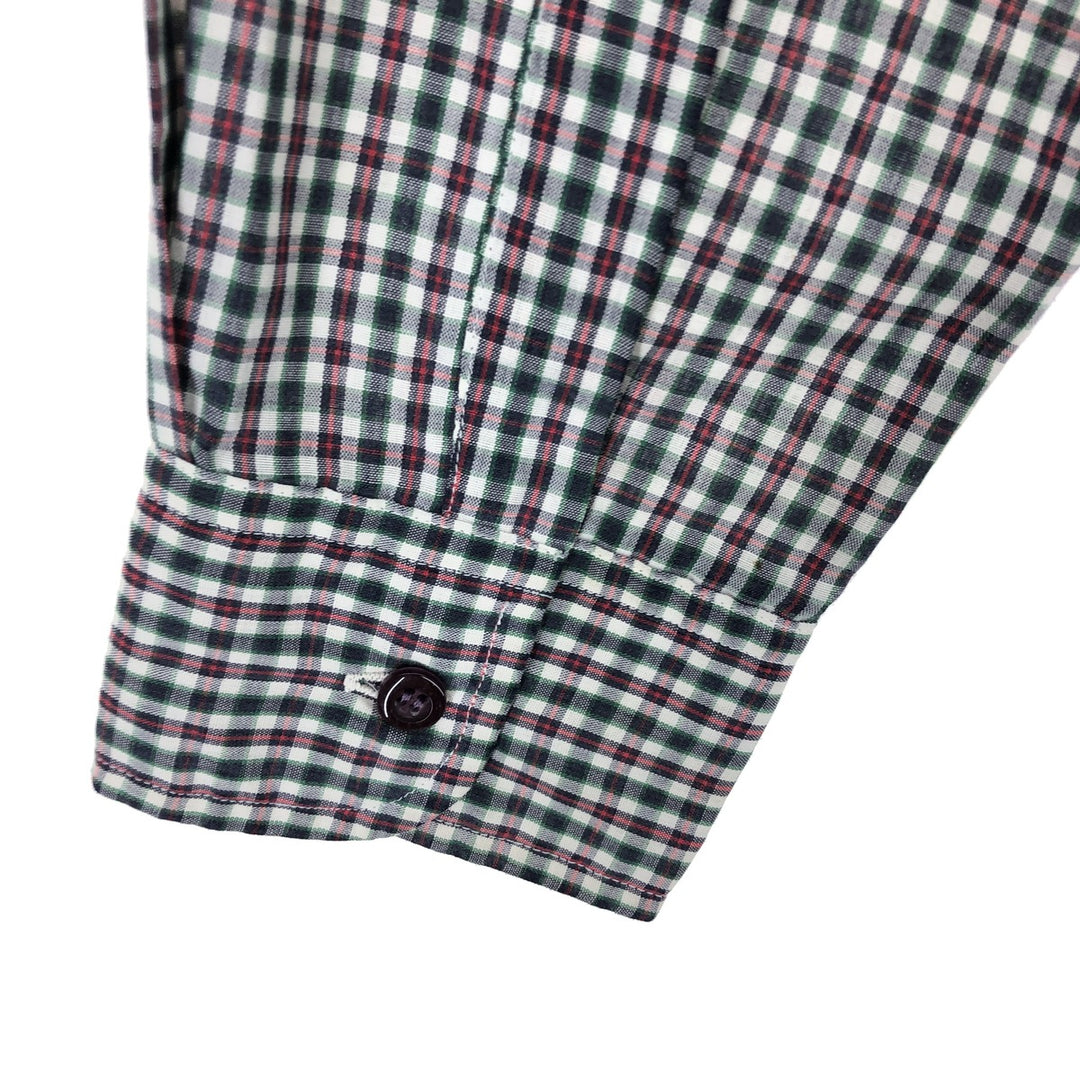 70'S WOOLRICH Long Sleeve Cotton Check Shirt Men's M Size Vintage /eaa464474