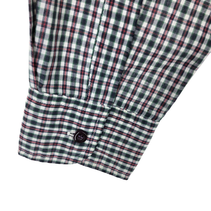 70'S WOOLRICH Long Sleeve Cotton Check Shirt Men's M Size Vintage /eaa464474