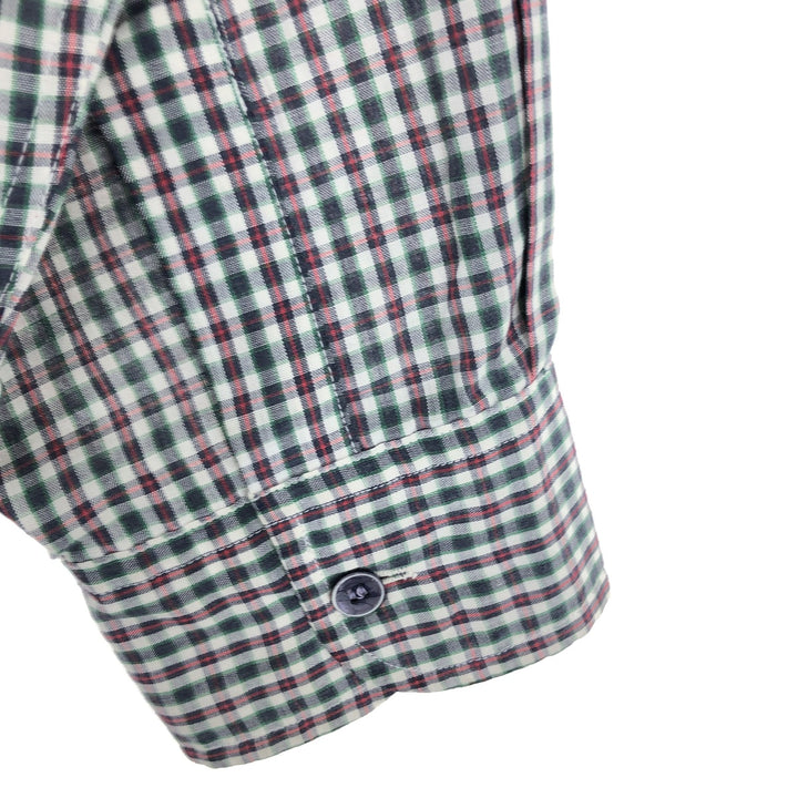 70'S WOOLRICH Long Sleeve Cotton Check Shirt Men's M Size Vintage /eaa464474