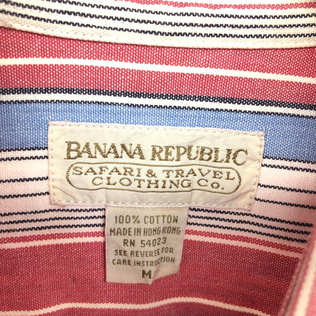 80'S Banana Republic Multi-stripe Long Sleeve Striped Shirt Men's M Size Vintage /eaa464475
