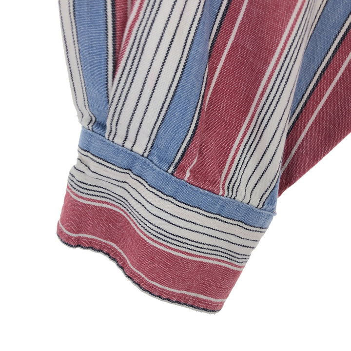 80'S Banana Republic Multi-stripe Long Sleeve Striped Shirt Men's M Size Vintage /eaa464475