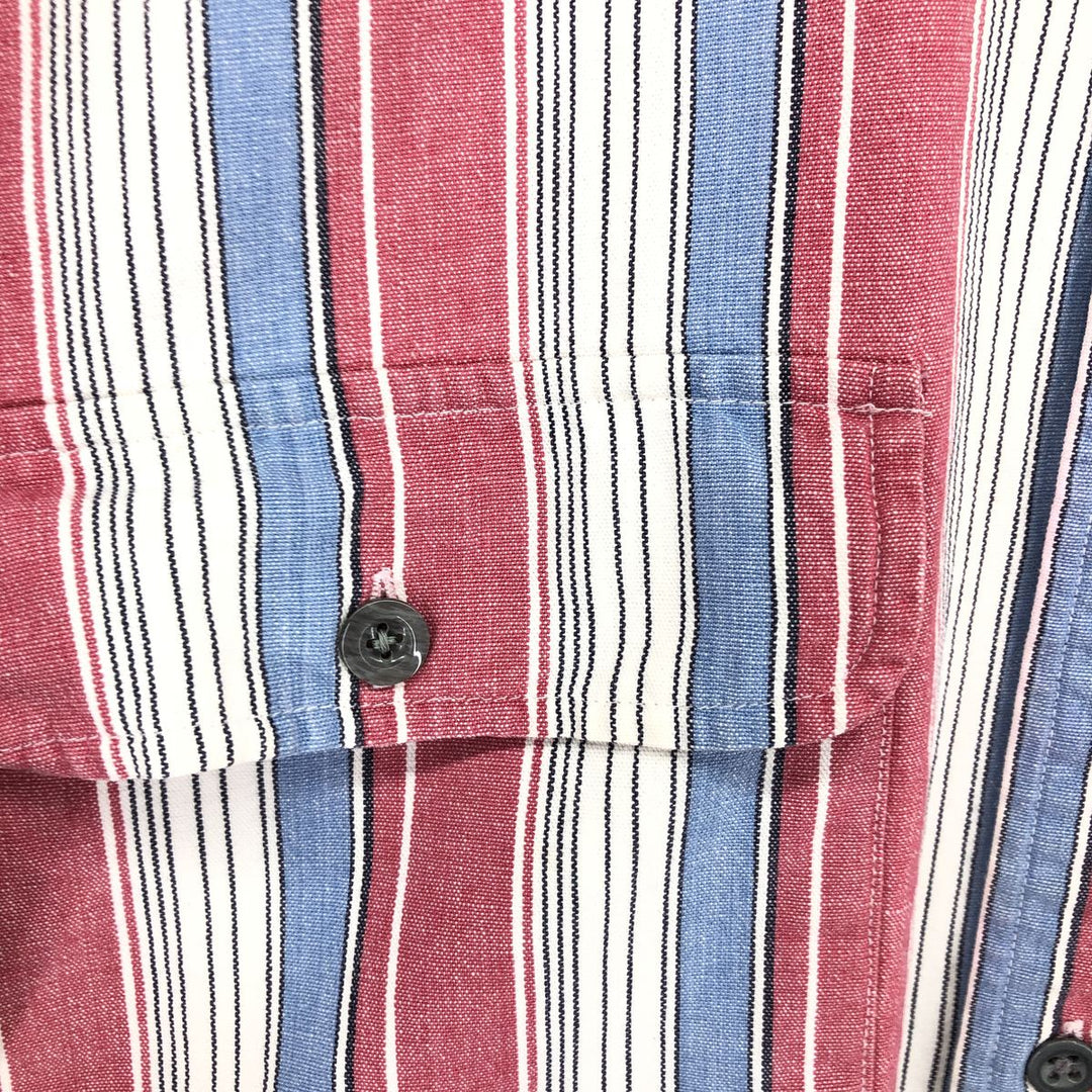 80'S Banana Republic Multi-stripe Long Sleeve Striped Shirt Men's M Size Vintage /eaa464475