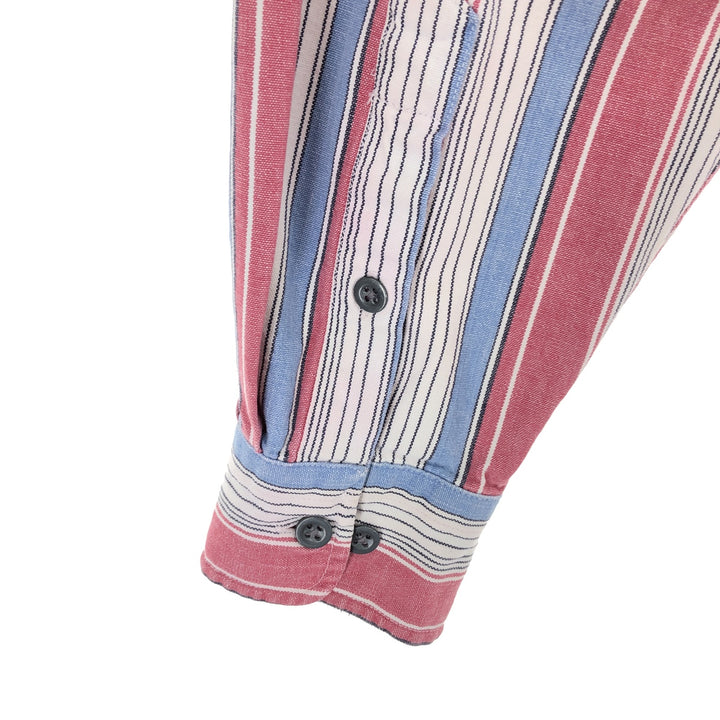 80'S Banana Republic Multi-stripe Long Sleeve Striped Shirt Men's M Size Vintage /eaa464475