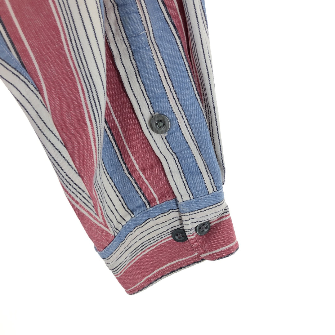 80'S Banana Republic Multi-stripe Long Sleeve Striped Shirt Men's M Size Vintage /eaa464475