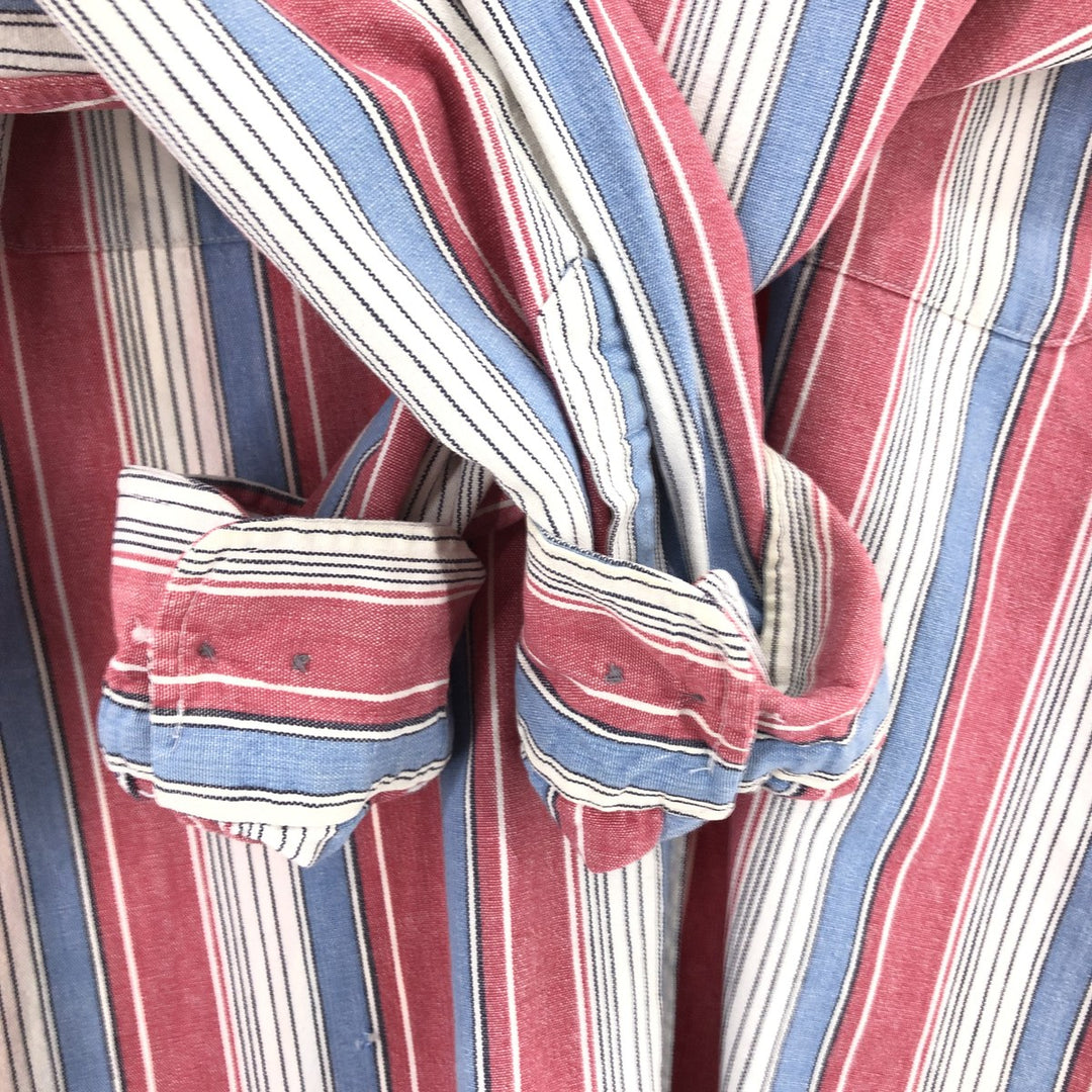 80'S Banana Republic Multi-stripe Long Sleeve Striped Shirt Men's M Size Vintage /eaa464475