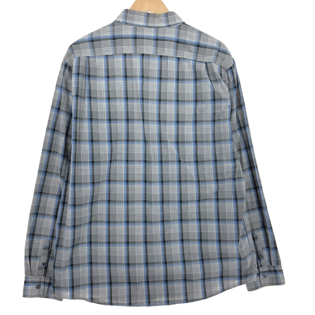 90s~00'S Calvin Klein JEANS Long Sleeve Cotton Check Shirt Men's L Vintage /eaa464476