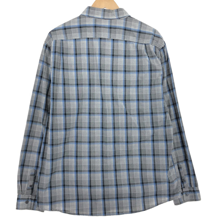 90s~00'S Calvin Klein JEANS Long Sleeve Cotton Check Shirt Men's L Vintage /eaa464476