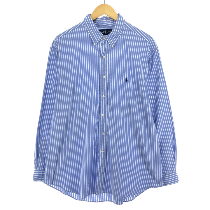 Ralph Lauren Classic Fit Long Sleeve Button Down Striped Shirt Men's XXL /eaa464526