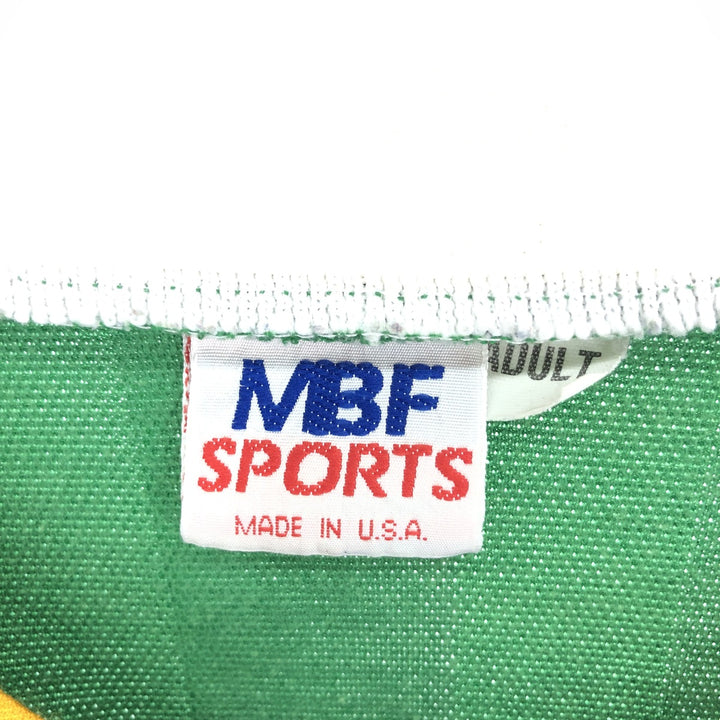 90'S MBF SPORTS Collared V-neck Soccer Uniform Game Shirt Made in USA Men's M Vintage /eaa464535