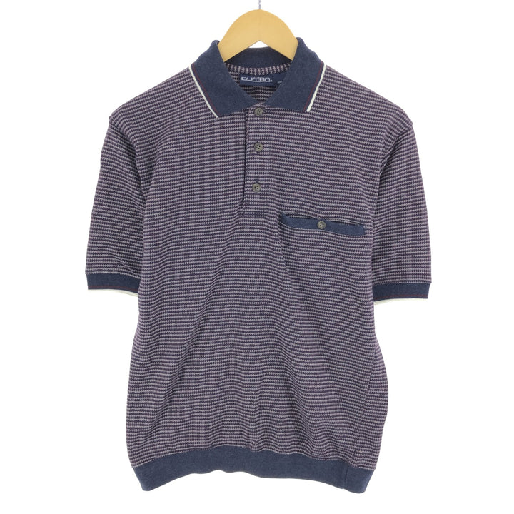 90'S Puritan PURITAN all-over print short-sleeve polo shirt for men, size S /eaa464555