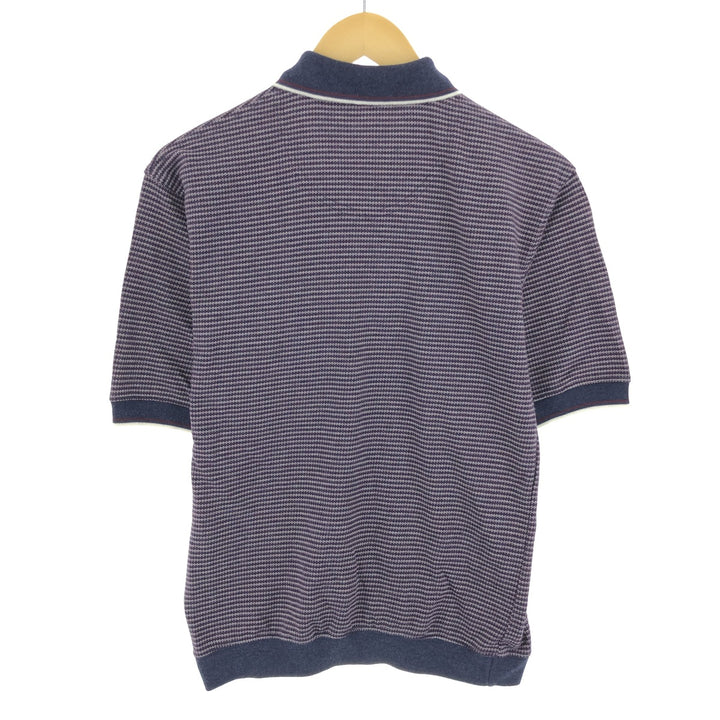 90'S Puritan PURITAN all-over print short-sleeve polo shirt for men, size S /eaa464555