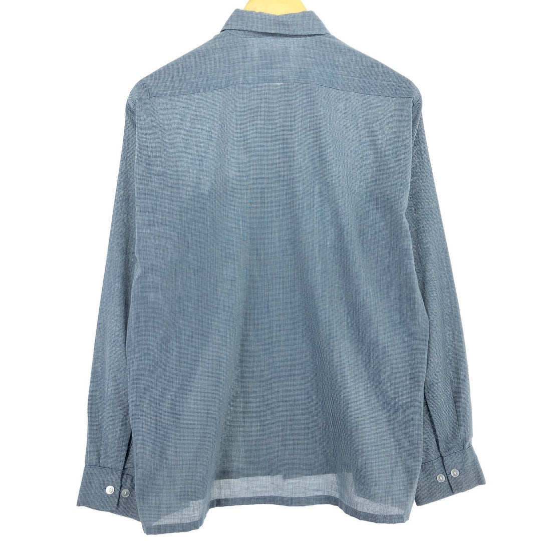 70'S Sears long sleeve cotton check shirt made in USA, men's M, vintage /eaa464561