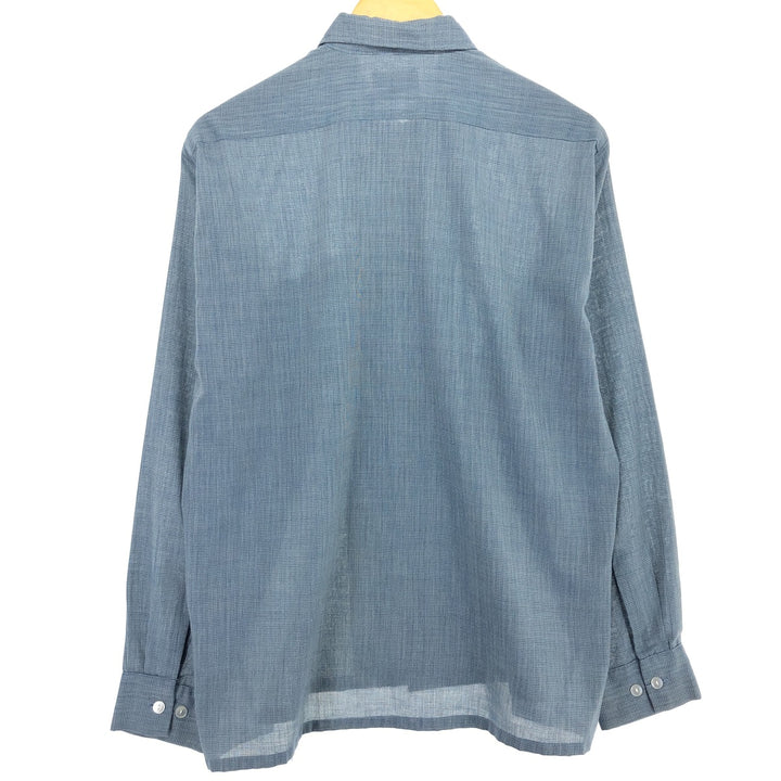 70'S Sears long sleeve cotton check shirt made in USA, men's M, vintage /eaa464561