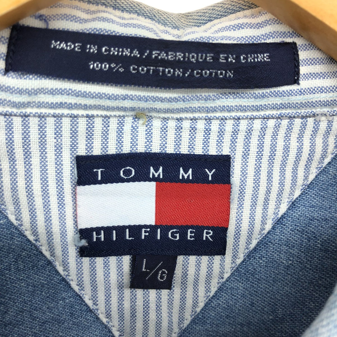 Tommy Hilfiger Long Sleeve Button Down Denim Shirt Men's XL /eaa464563