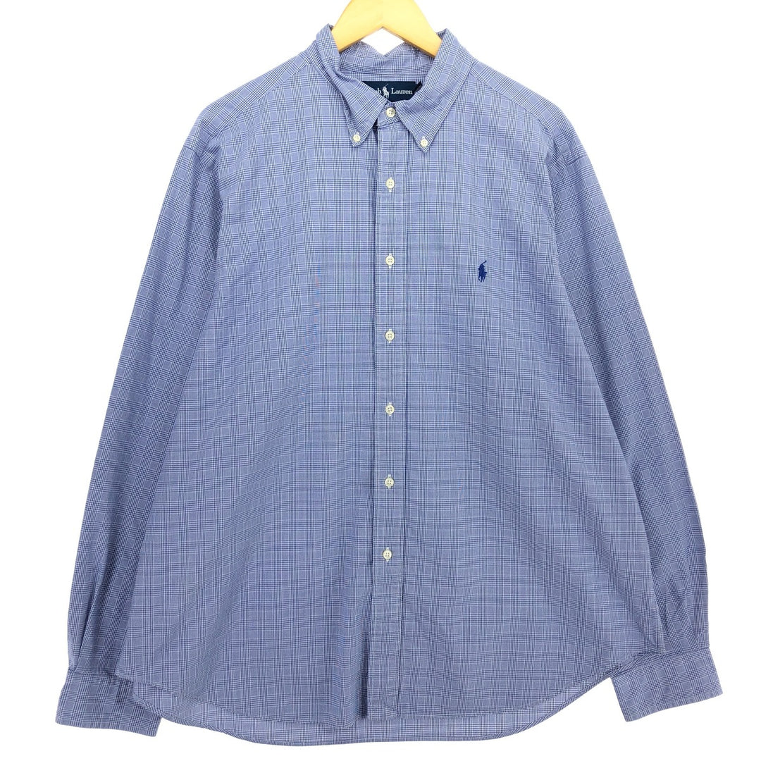 Ralph Lauren Classic Fit Long Sleeve Button Down Check Shirt Men's XL /eaa464564