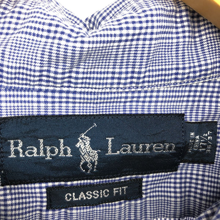 Ralph Lauren Classic Fit Long Sleeve Button Down Check Shirt Men's XL /eaa464564