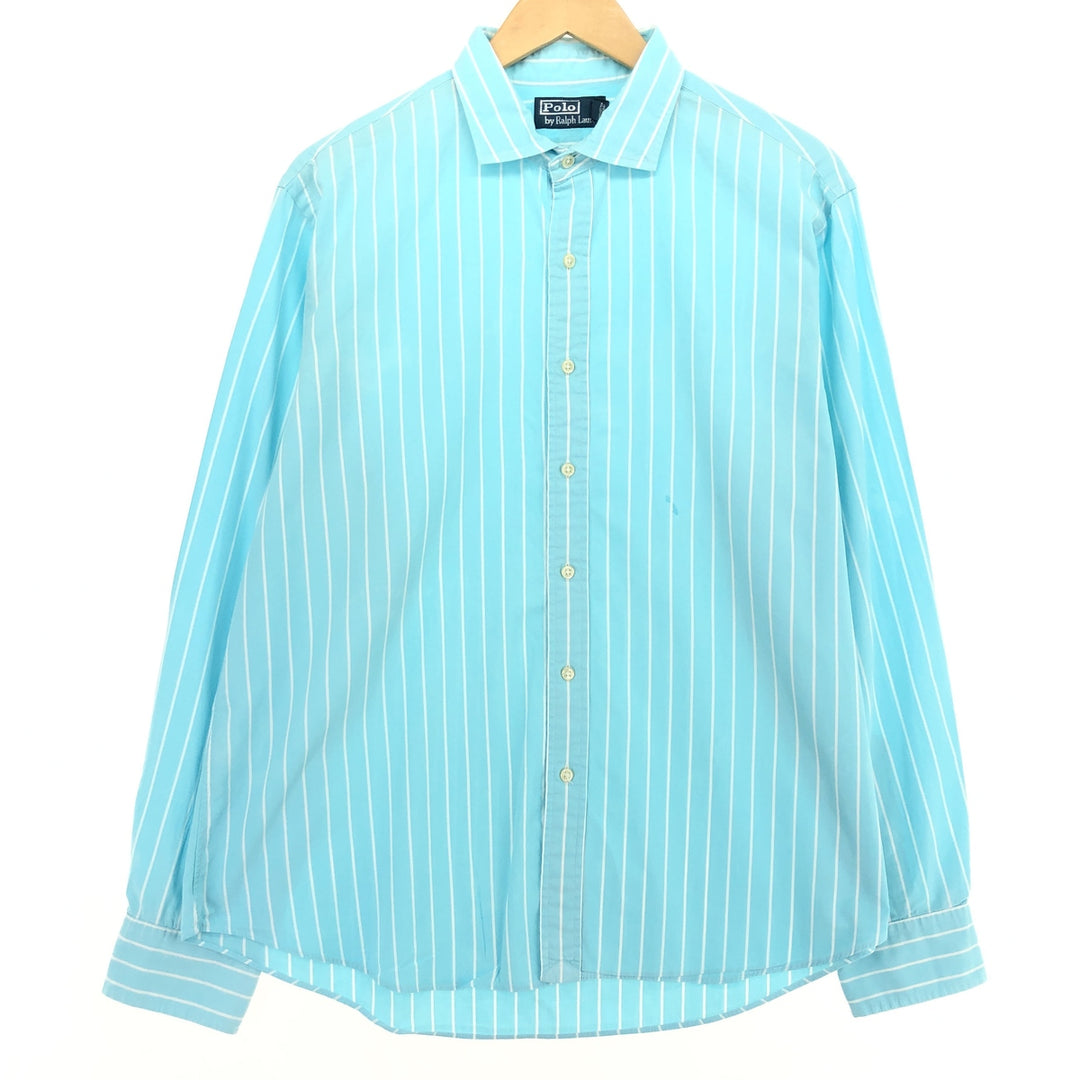 Ralph Lauren POLO by Ralph Lauren Long Sleeve Cotton Striped Shirt Men's XL /eaa464566