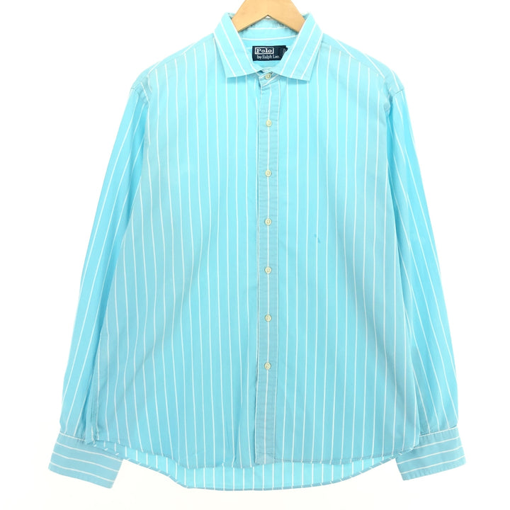 Ralph Lauren POLO by Ralph Lauren Long Sleeve Cotton Striped Shirt Men's XL /eaa464566