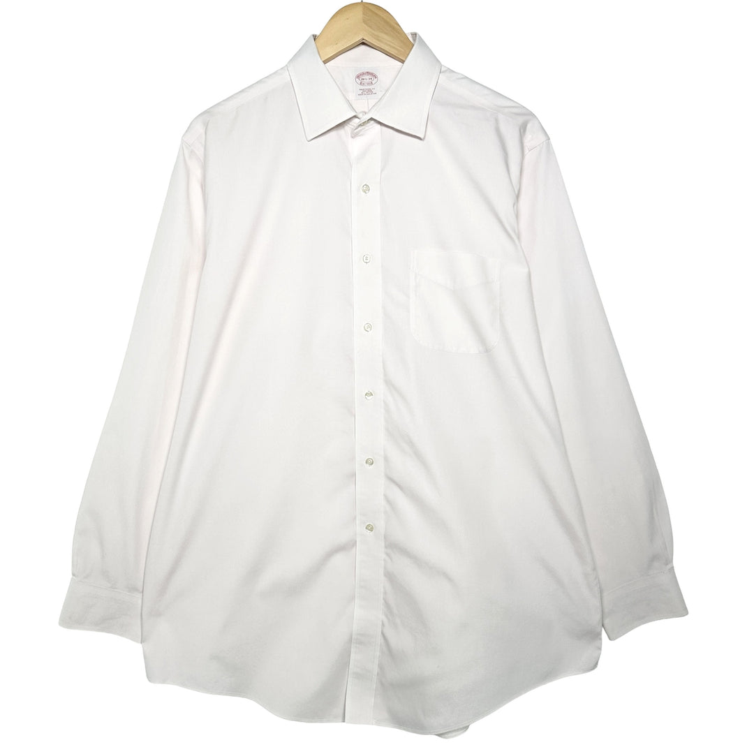 Brooks Brothers Est.1818 Wide Collar Long Sleeve Cotton Shirt Men's XL /eaa464587