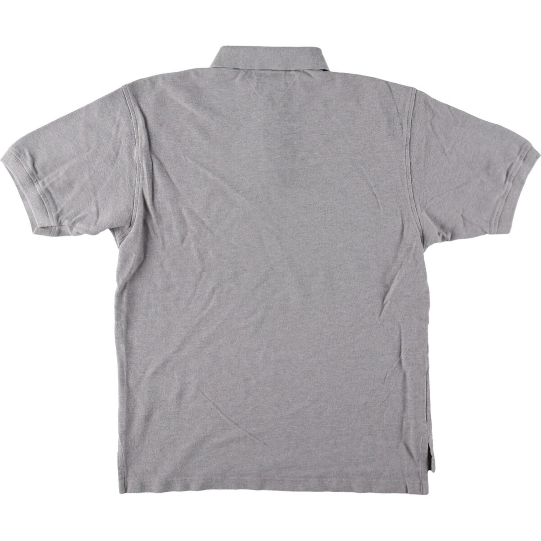 90s-00'S Tommy Hilfiger short sleeve polo shirt men's M vintage cotton gray type Vintage Second Hand