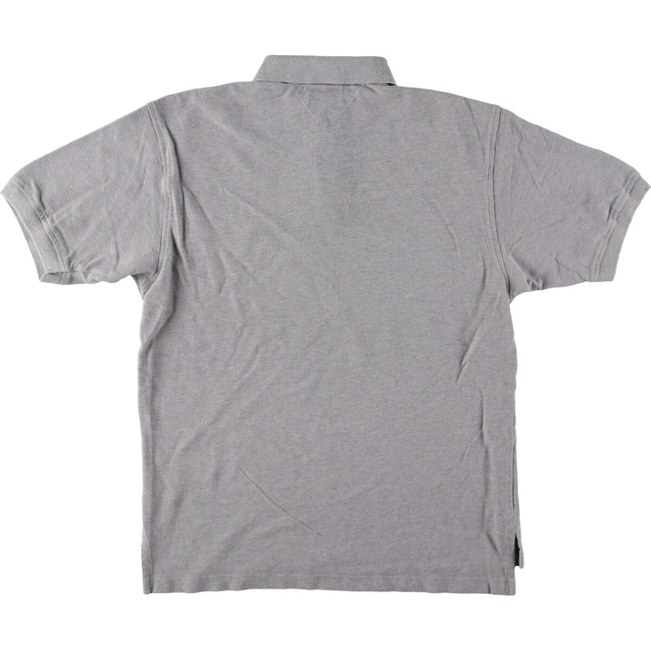90s-00'S Tommy Hilfiger short sleeve polo shirt men's M vintage cotton gray type Vintage Second Hand