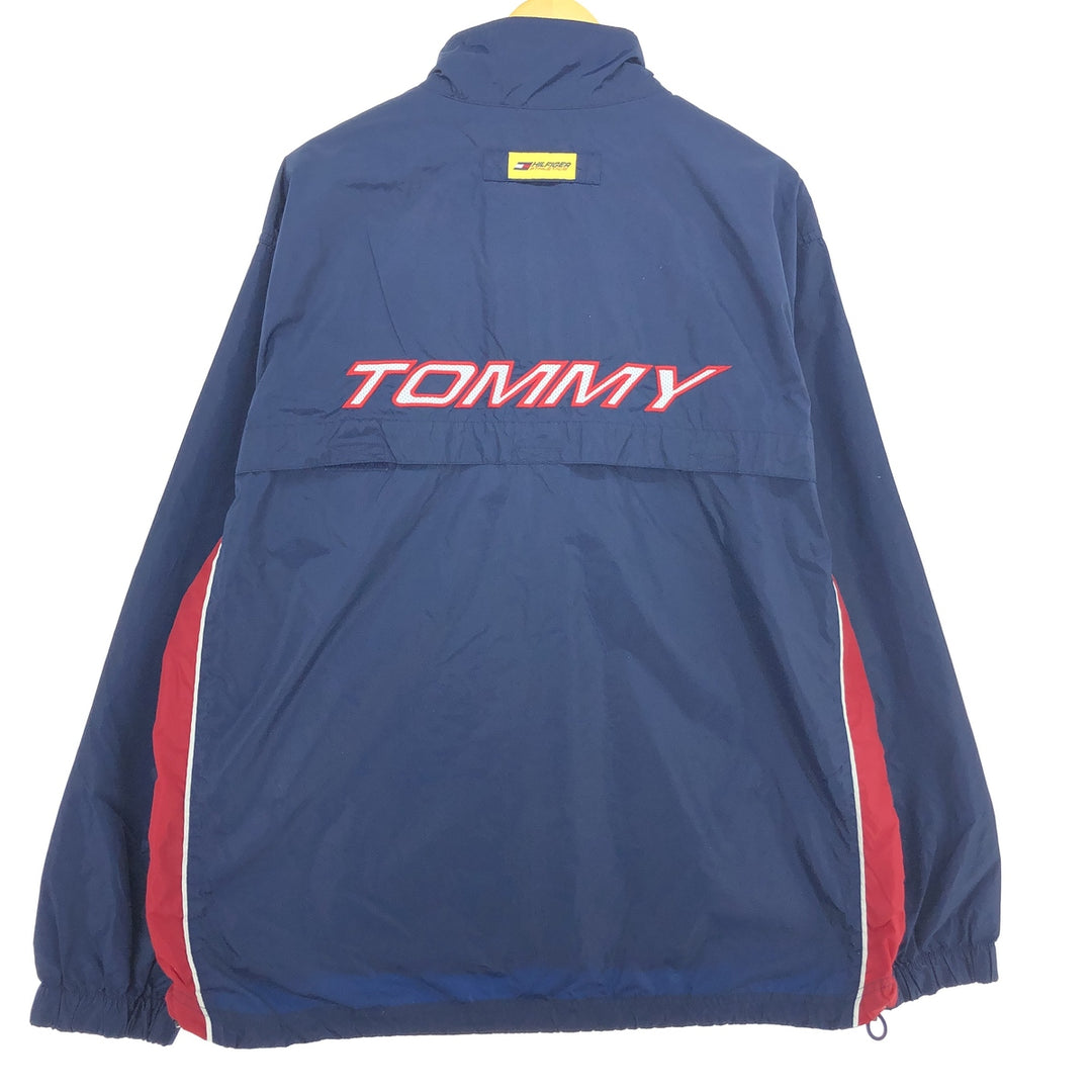 00'S Tommy Hilfiger ATHLETICS back logo nylon jacket men's XL /eaa464622