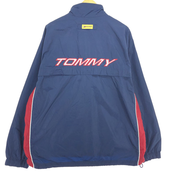 00'S Tommy Hilfiger ATHLETICS back logo nylon jacket men's XL /eaa464622