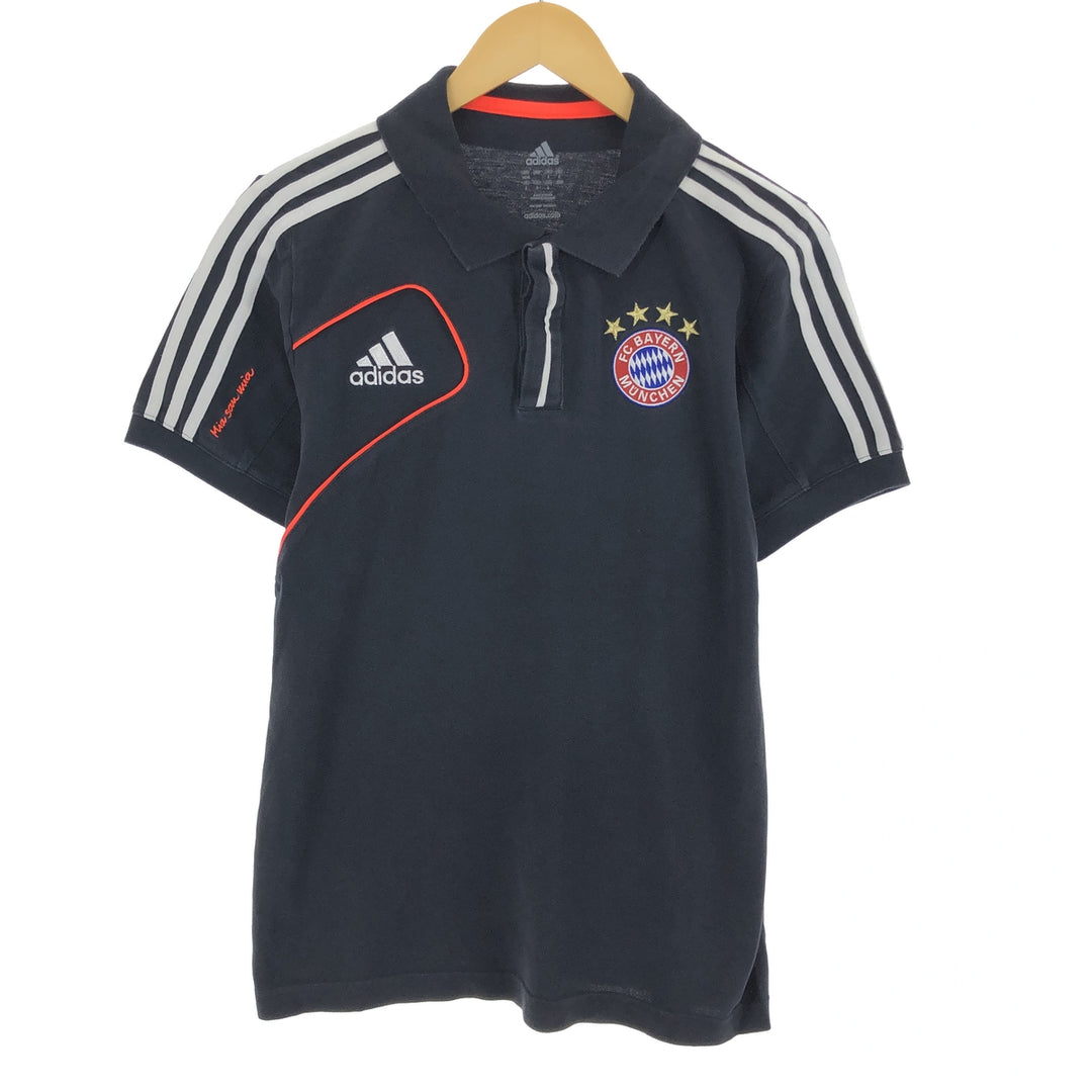 Adidas BUNDESLIGA BAYERN MUNICH Short Sleeve Polo Shirt Men's L /eaa464658