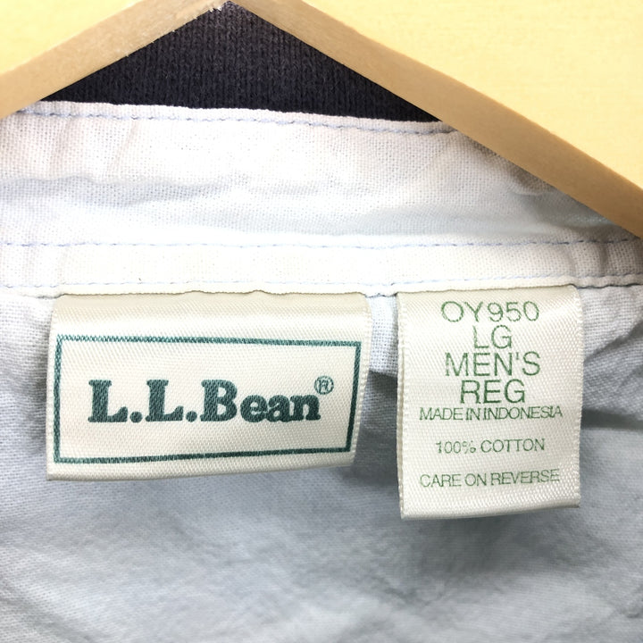 90'S LLBean Two-tone Short Sleeve Polo Shirt Men's L Vintage /eaa464665