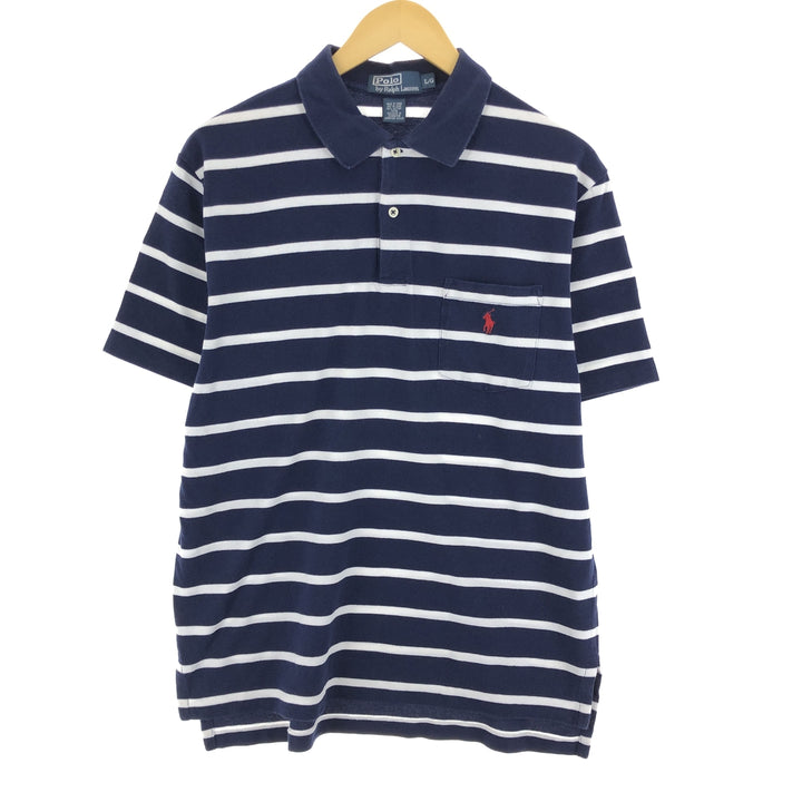 Ralph Lauren POLO by Ralph Lauren short sleeve striped polo shirt men's L /eaa464674