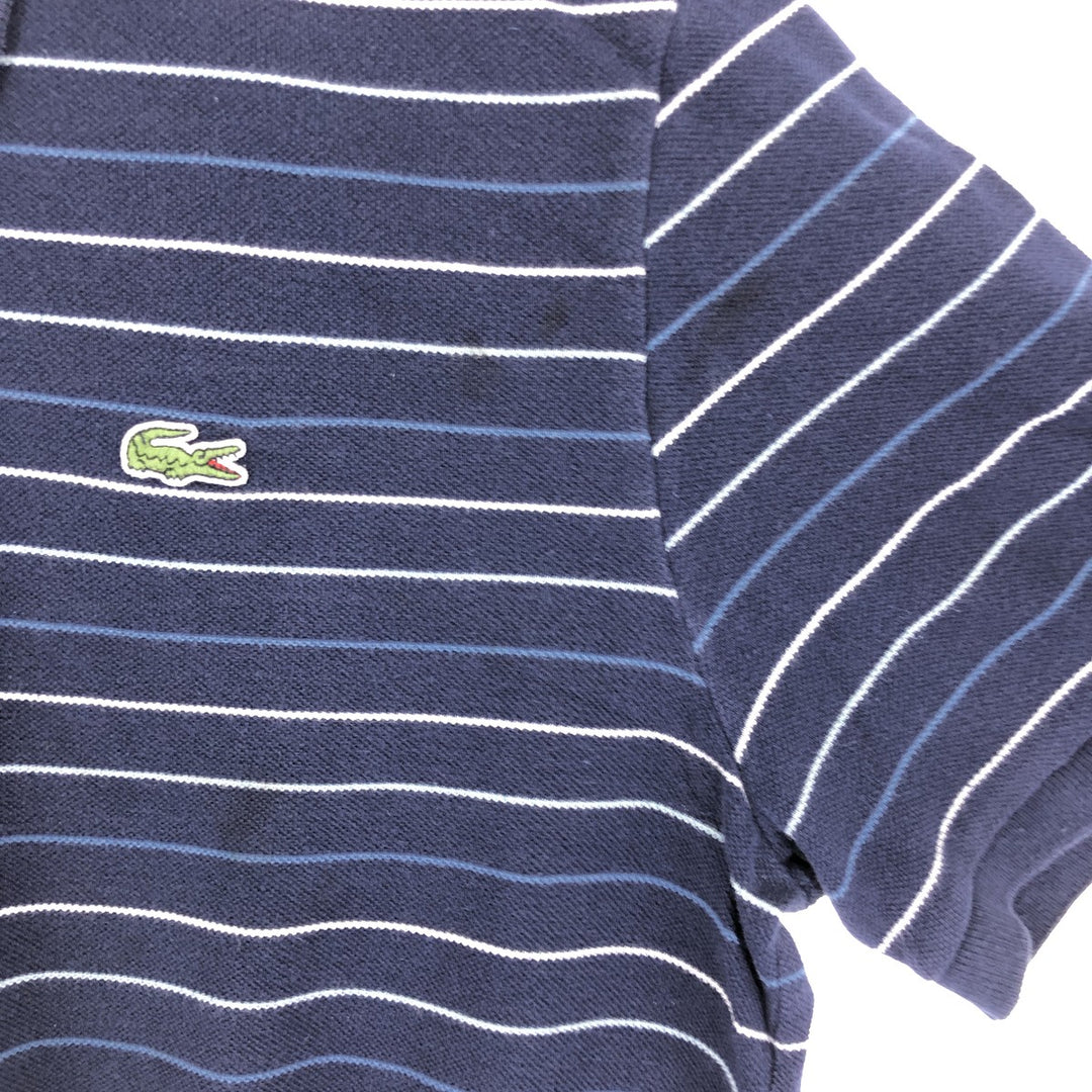 Lacoste LACOSTE SPORT Short Sleeve Striped Polo Shirt 5 Men's L /eaa464691