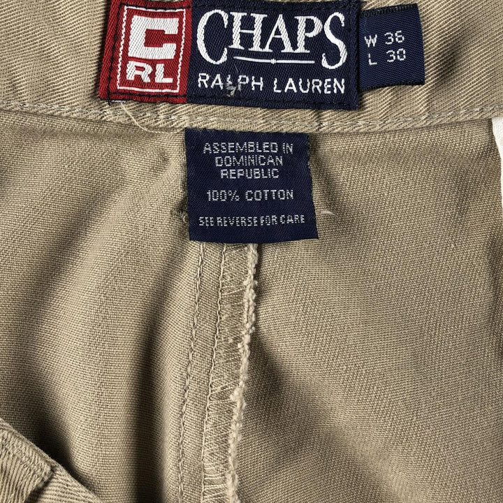 90'S Ralph Lauren CHAPS Two-pleat Chino Pants Men's W36 Vintage / eaa464704