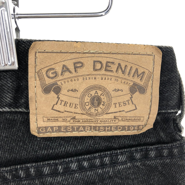 90'S GAP EASY FIT Black Denim Tapered Denim Pants Made in USA Men's w32 /eaa464712