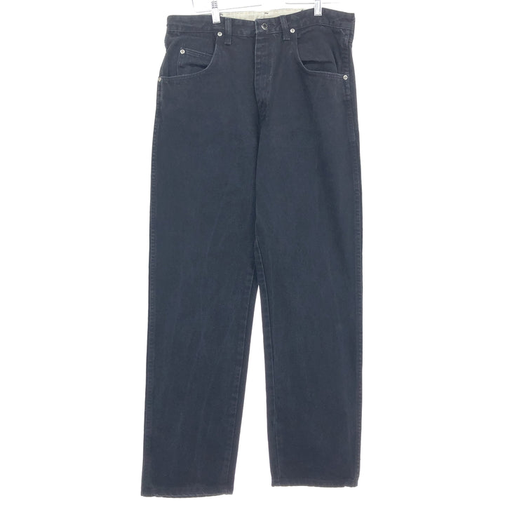 Wrangler Black Denim Straight Denim Pants Men's W34 unknown black type Vintage Second Hand