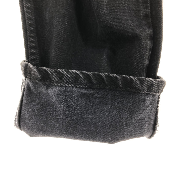 Wrangler Black Denim Straight Denim Pants Men's W34 unknown black type Vintage Second Hand