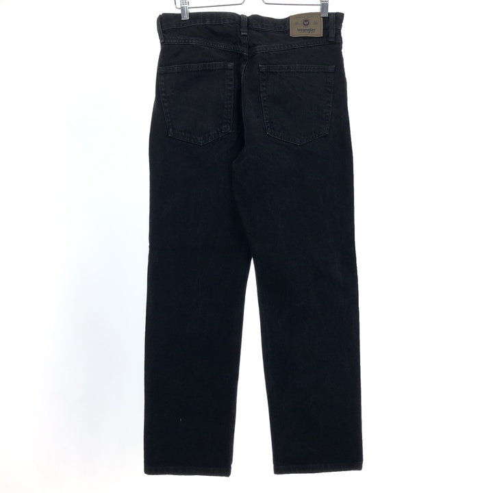 Wrangler REGULAR FIT Black Denim Straight Denim Pants Men's w34 cotton black type Vintage Second Hand
