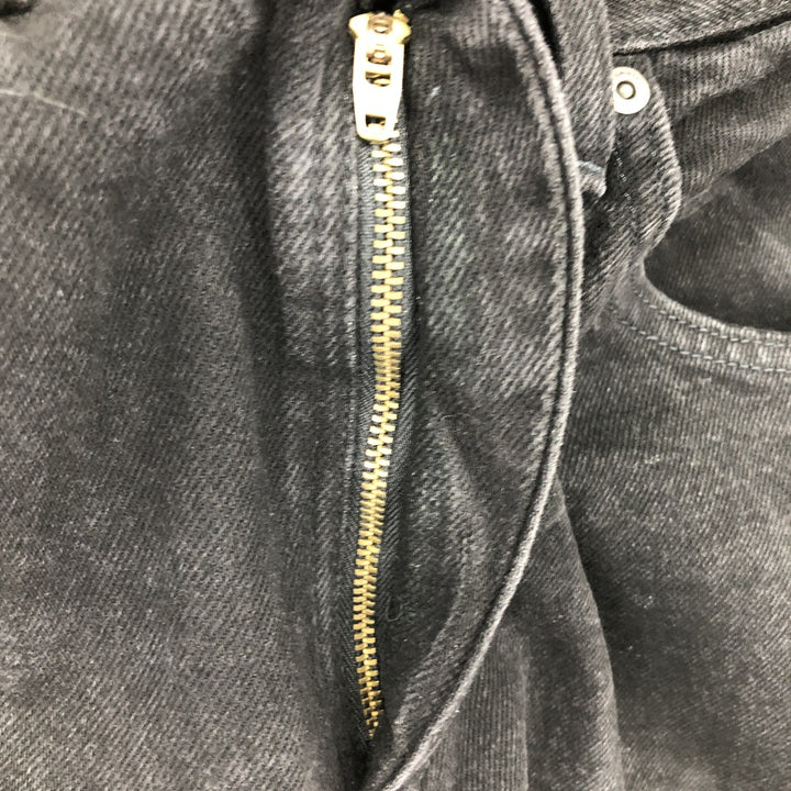 Wrangler REGULAR FIT Black Denim Straight Denim Pants Men's w34 cotton black type Vintage Second Hand